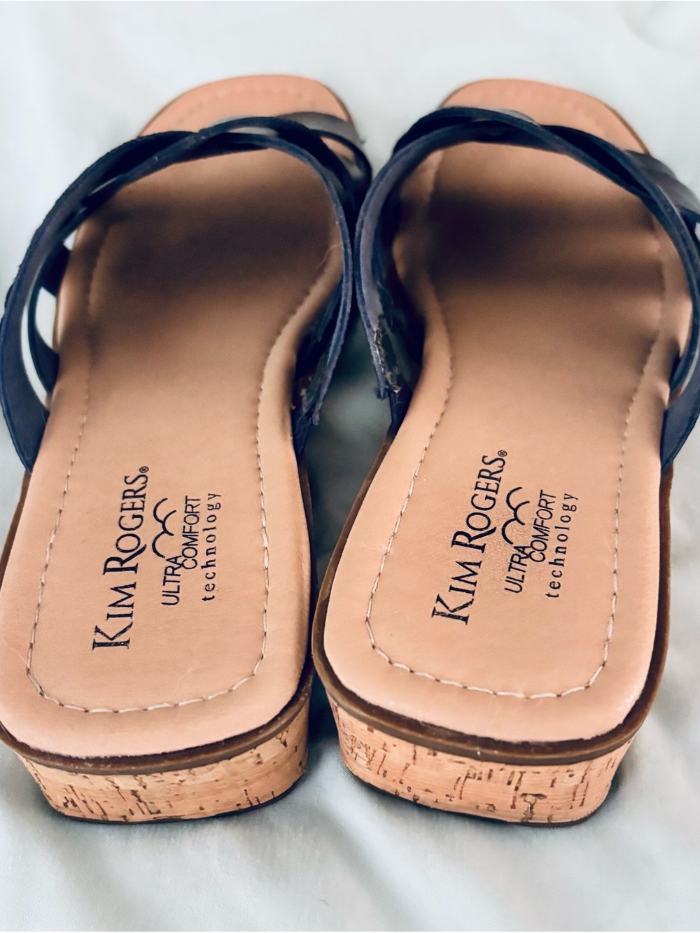Kim Rogers Black Braided Slide Sandals - Picture 2 of 5